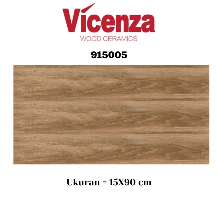 Granite Tile Vicenza Granit Lantai Motif Parket Kayu 15x90 Wood Mix B - 915005 PSBN