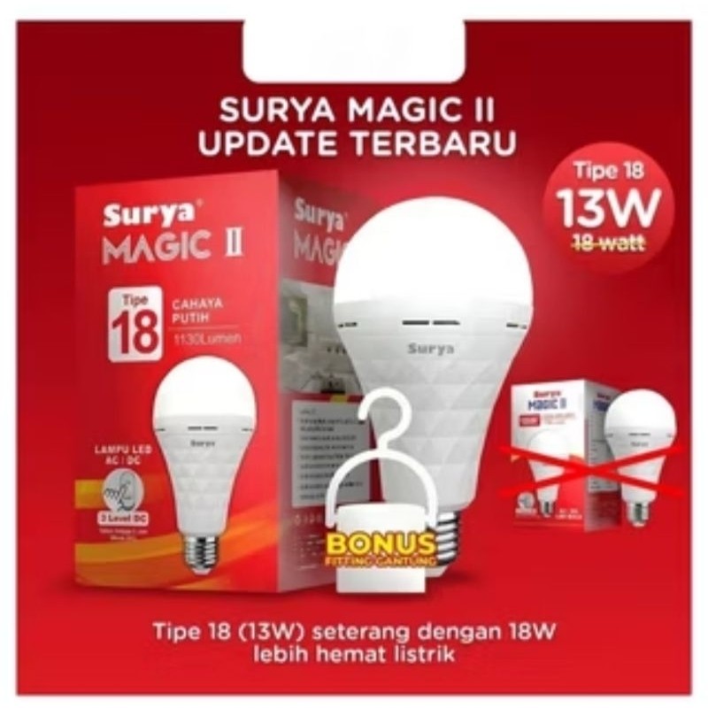 Lampu LED Emergency Surya 18 Watt