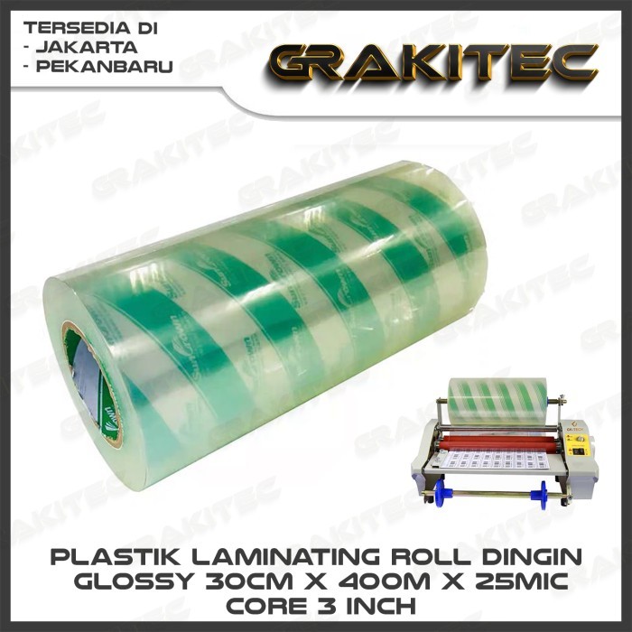 

Thosti PLASTIK LAMINATING ROLL DINGIN GLOSSY / DOFF - GLOSSY