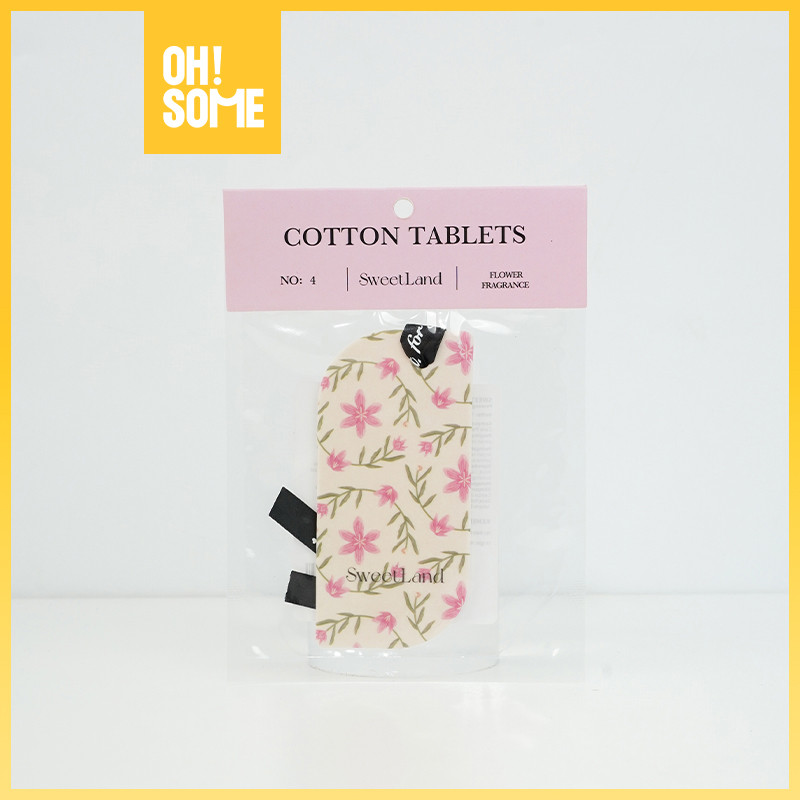 OH!SOME - Sweetland Cotton Tablets Pewangi Gantung Ruangan/Mobil Aroma Bunga