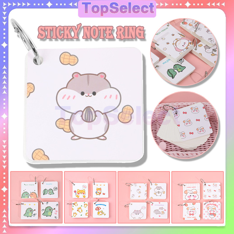 

Memo Hamster Dino Sticky Note Lucu/Sticky Note Ring / Buku Gantungan Memo/Loose Leaf Book/ Notebook Ring /Notebook Mini/Sticky Notes Gantungan Memo Lucu