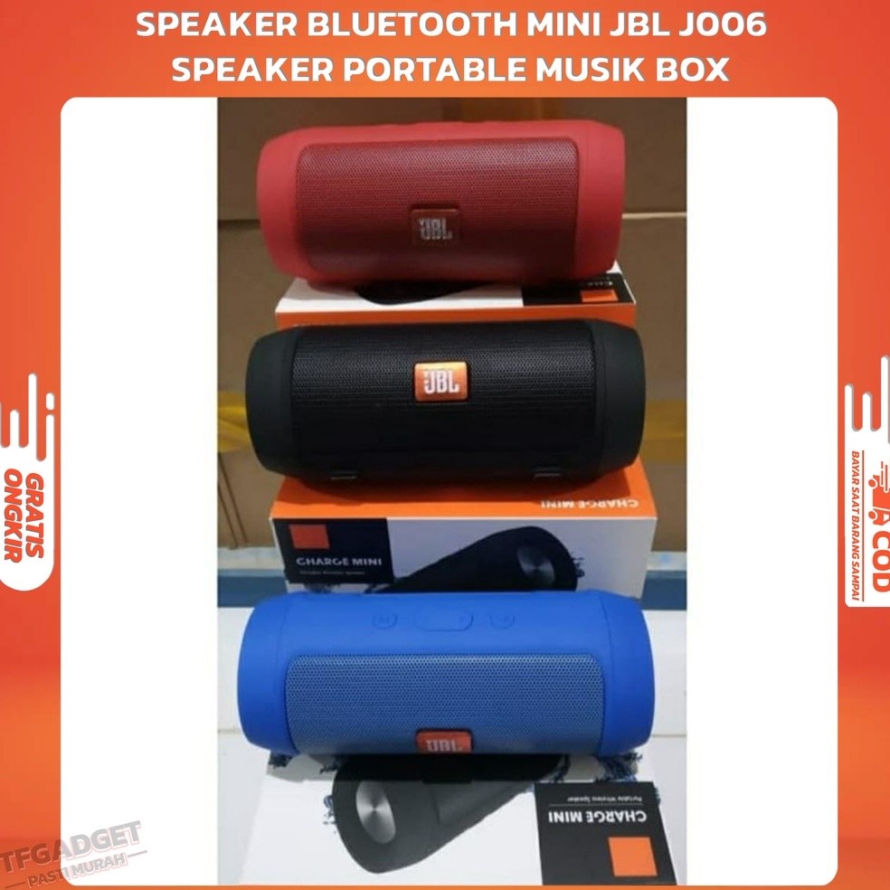 SPEAKER BLUETOOTH MINI JBL J006 SPEKER PORTABLE MUSIK BOX - SPEAKER BLUETOOTH JBL MURAH CHARGE MINI 