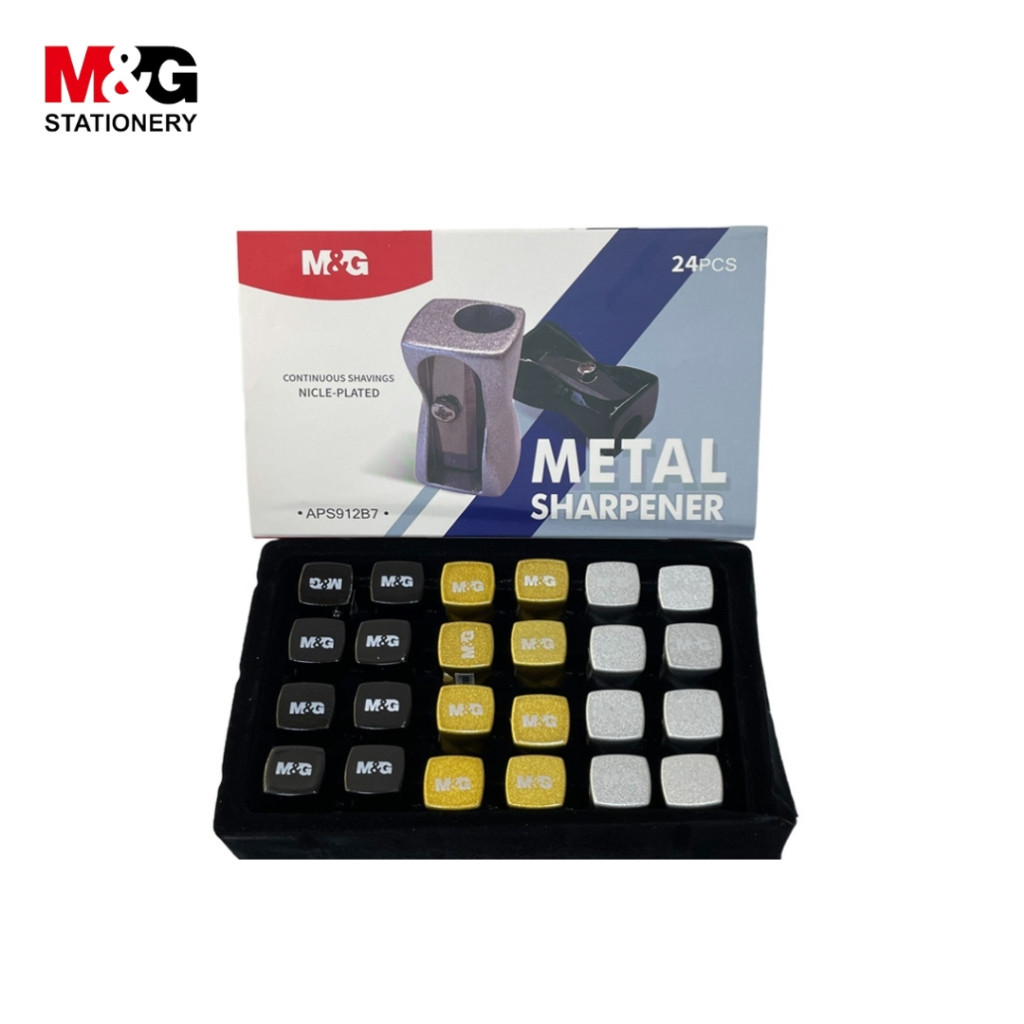 

Rautan Logam M&G #APS912B7 Metal Sharpener 3 Warna - SATUAN- SHABG
