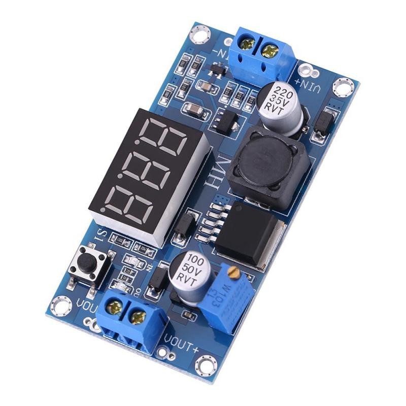 Voltage Regulator Adjustable Blue Led Voltmeter Power Supply Led Display Boost Step-up Module Lm2596