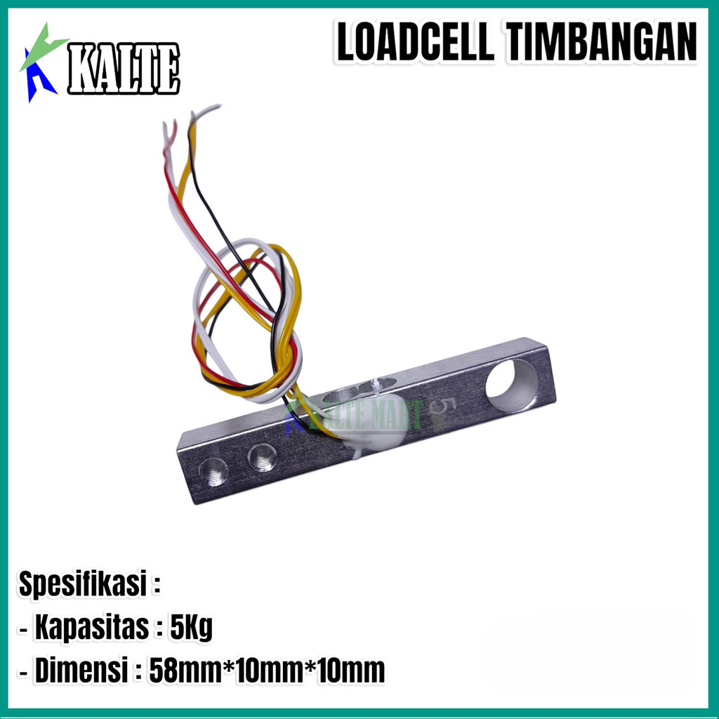 Loadcell 5kg Loadcell Kapasitas 5kg Sensor Timbangan Digital 5kg 10kg