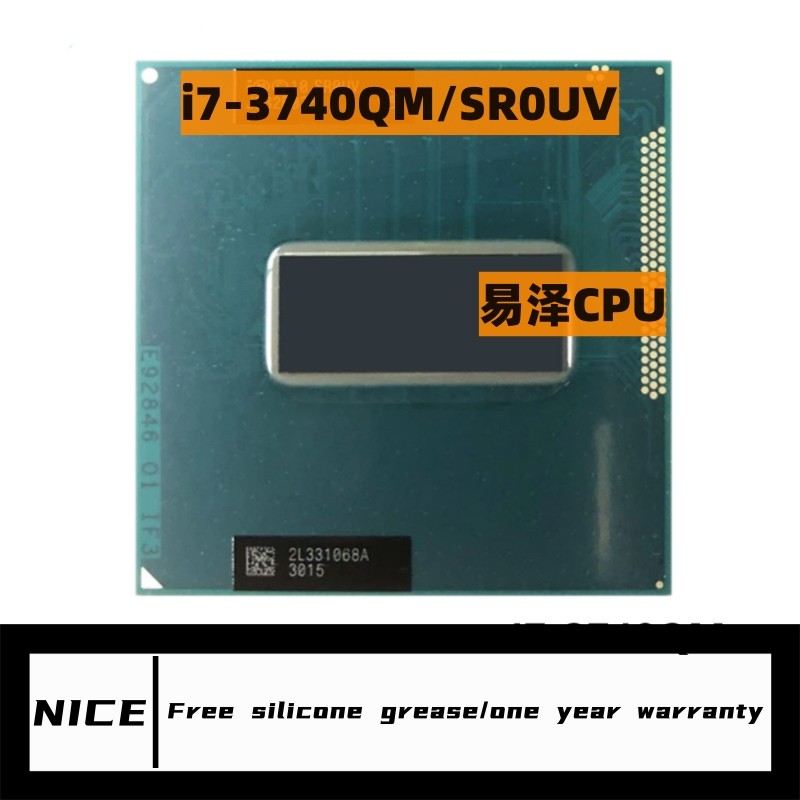 Core i7 3740QM SR0UV 2.7GHz Quad-Core Eight-Thread notebook CPU Laptop Processor 45W Socket G2 / rPG
