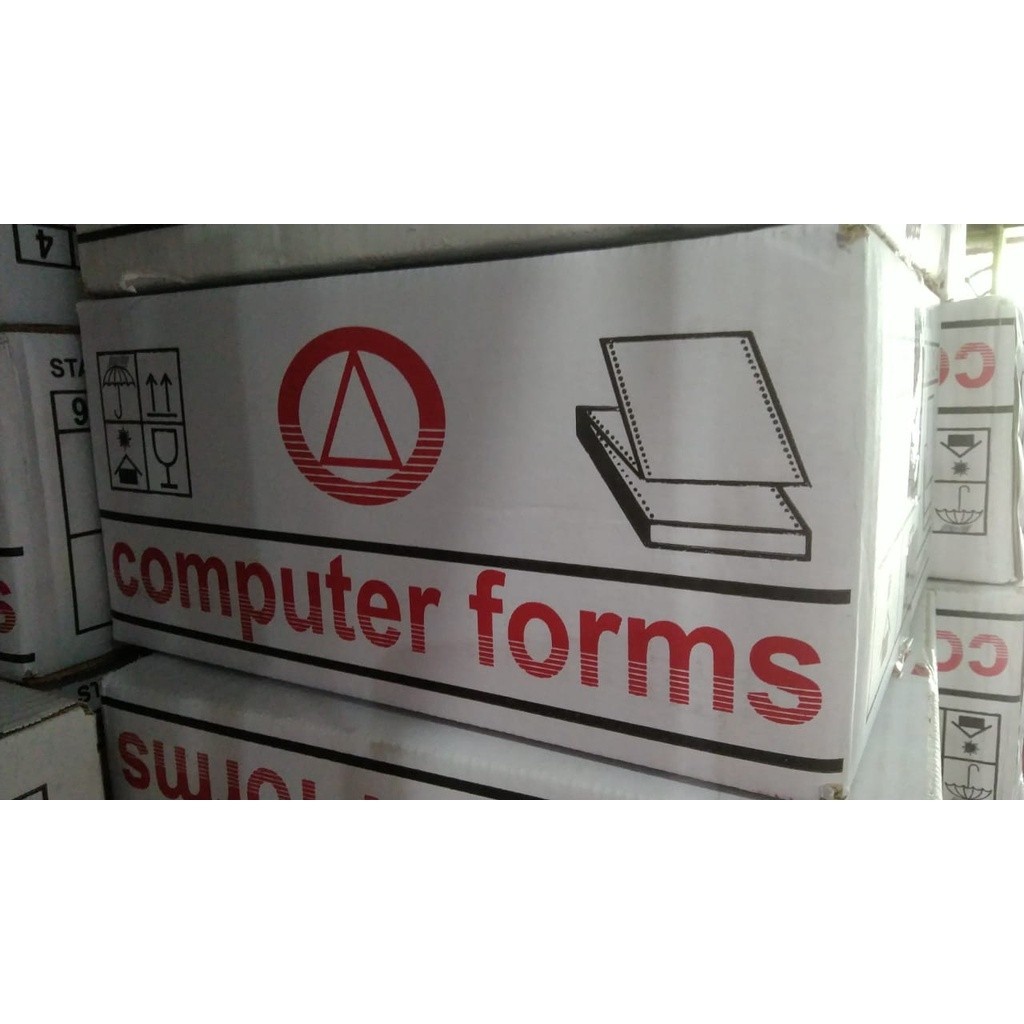 

Continuous Form 9.5 x 11" 2 Ply bagi 2 dan full COLOR Putih Merah DAN NCR Kertas Computer COMPUTER FORMS