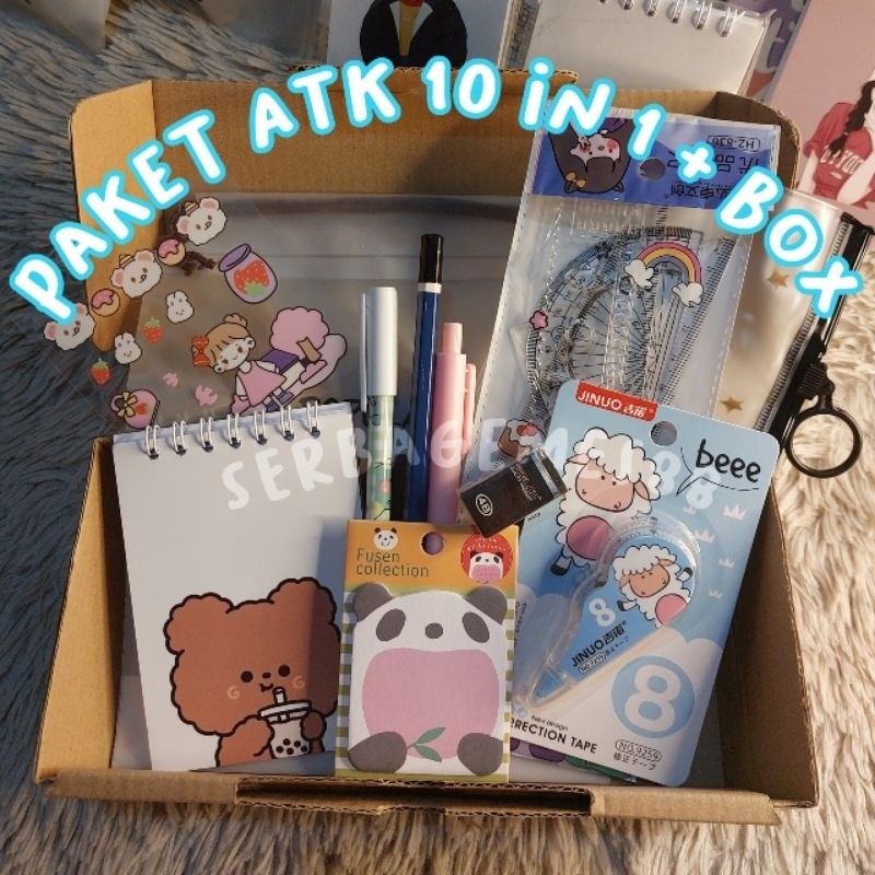 

serbagemes88 - SET ALAT TULIS 10 IN 1 LENGKAP / STATIONERY UNTUK HADIAH / HAMPERS KADO GIFT / PAKET ALAT TULIS / ALAT TULIS PAKET / SEKOLAH / STATIONERY SET AESTHETIC