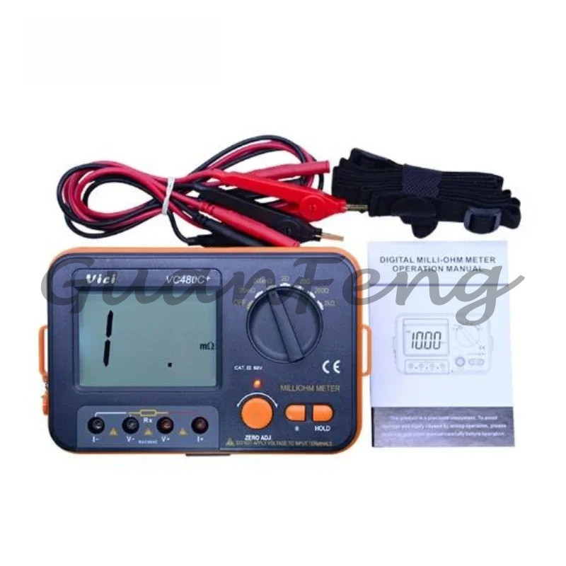Vici LCD Digital Milli-ohm Meter Resistance Tester 4 Wire Ohm Test Meter Milliohmmeter 0.01 Ohm~2 kO