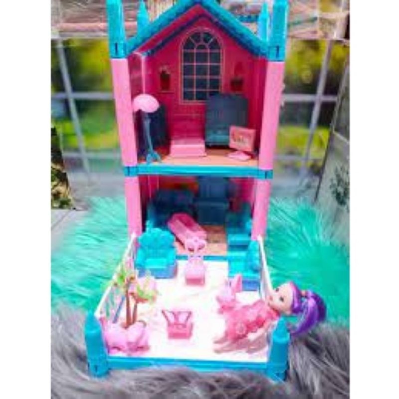 MAINAN ANAK DREAM HOUSE KEMASAN KANTONG SS1655 /MAINAN RUMAH BARBIE - BISA COD