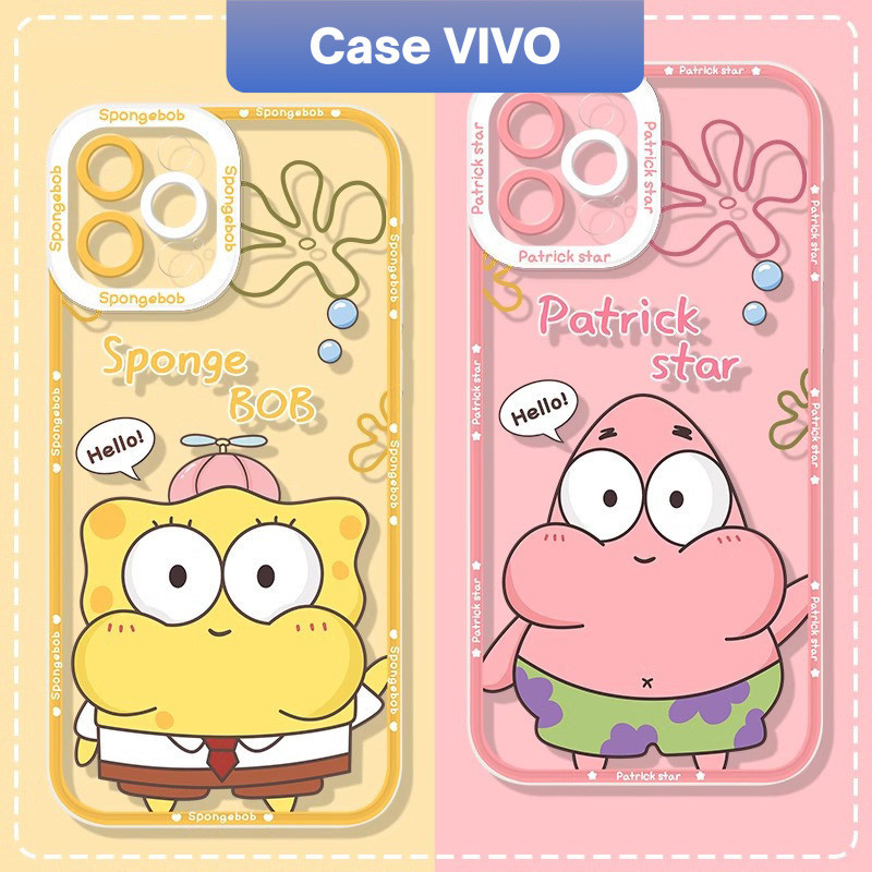 Case Vivo Spongebob and Patrick Vivo Y17 Y12 Y20 Y12i Y35 Y22 Y11 Y15 Y12s Y15s Y36 Y16 Protective