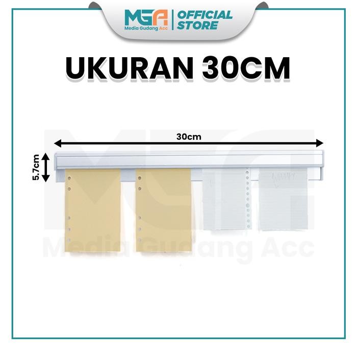 

Bill Holder Stainless / Capitan Nota / Receipt Holder / Penjepit Kertas Bon Bill / Bill Holder Restaurant & Café - 30CM PROMO !