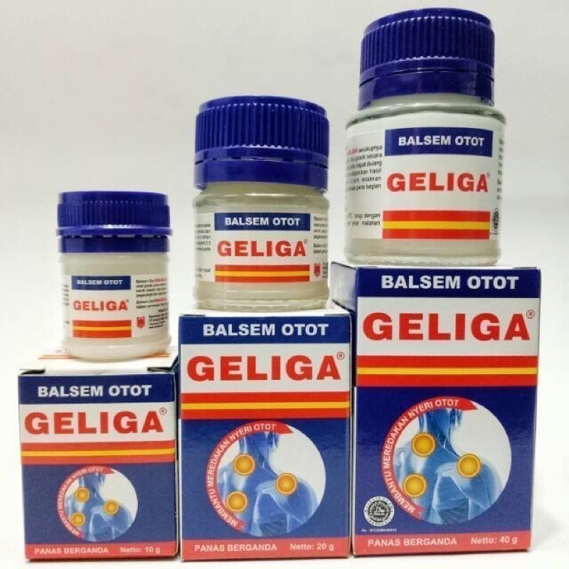 Geliga Balsem 40g / 20g / 10g / BALSEM GELIGA / Rumah Sehat Ummah