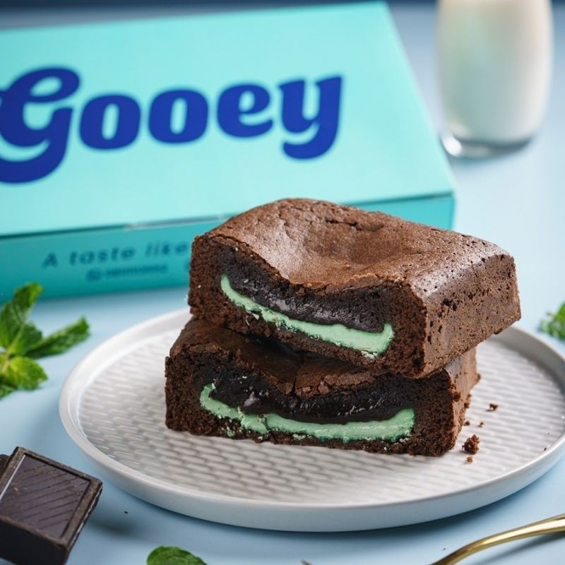

Fudgy Mint Chocolate Brownies