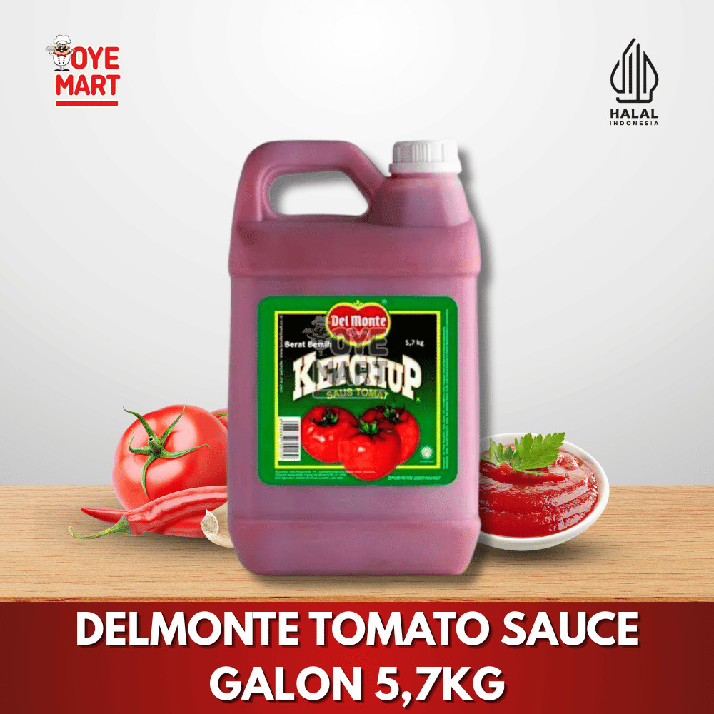 

DELMONTE TOMATO SAUCE GALON 5,7KG / SAUS TOMAT JERIGEN
