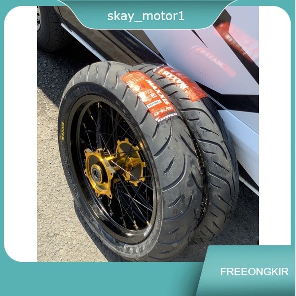 WHEELSET SUPERMOTO HONDA CRF 150 L TROMOL SCARLET VELG EXPEDITION/SCARLET