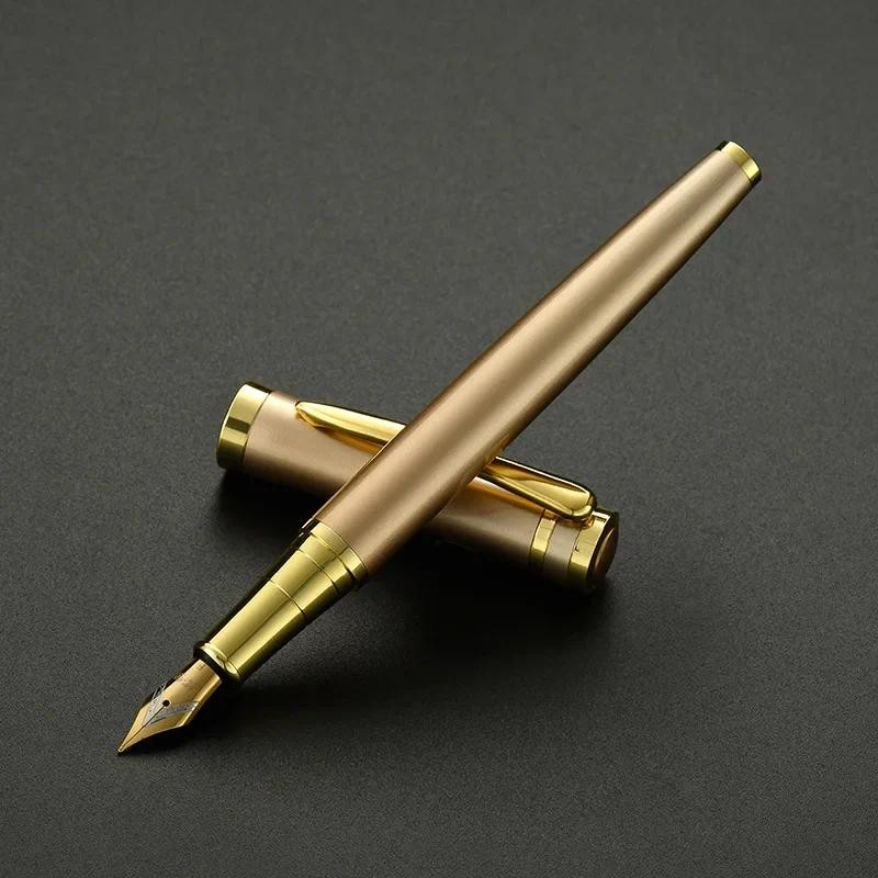 

Luxury Metal Caligraphy Pen Office School Stationary ink Nibs for Fountain Pen 0.38mm 0.5mm 1.0mm Customized Logo Name Gift