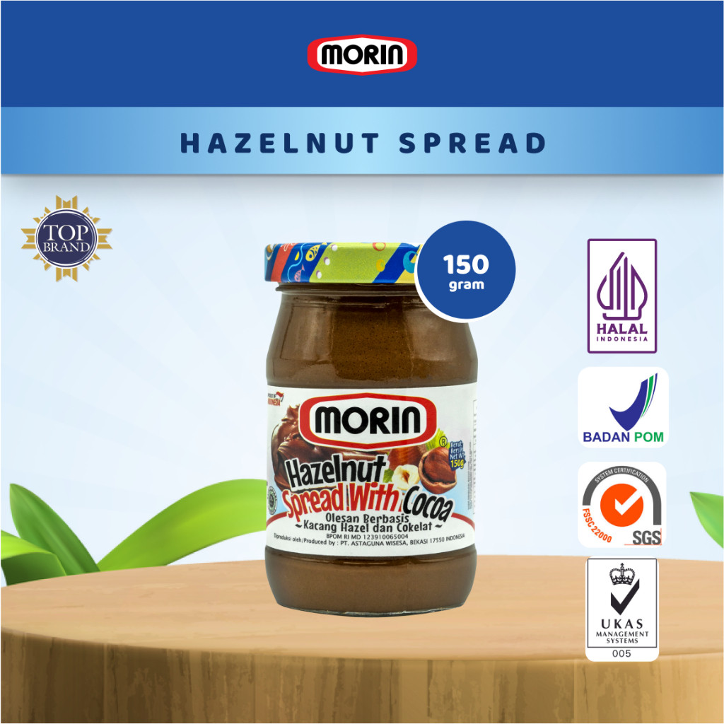 

Terlaris Morin Selai Hazelnut Cocoa - All Size 150 gram 300 gram