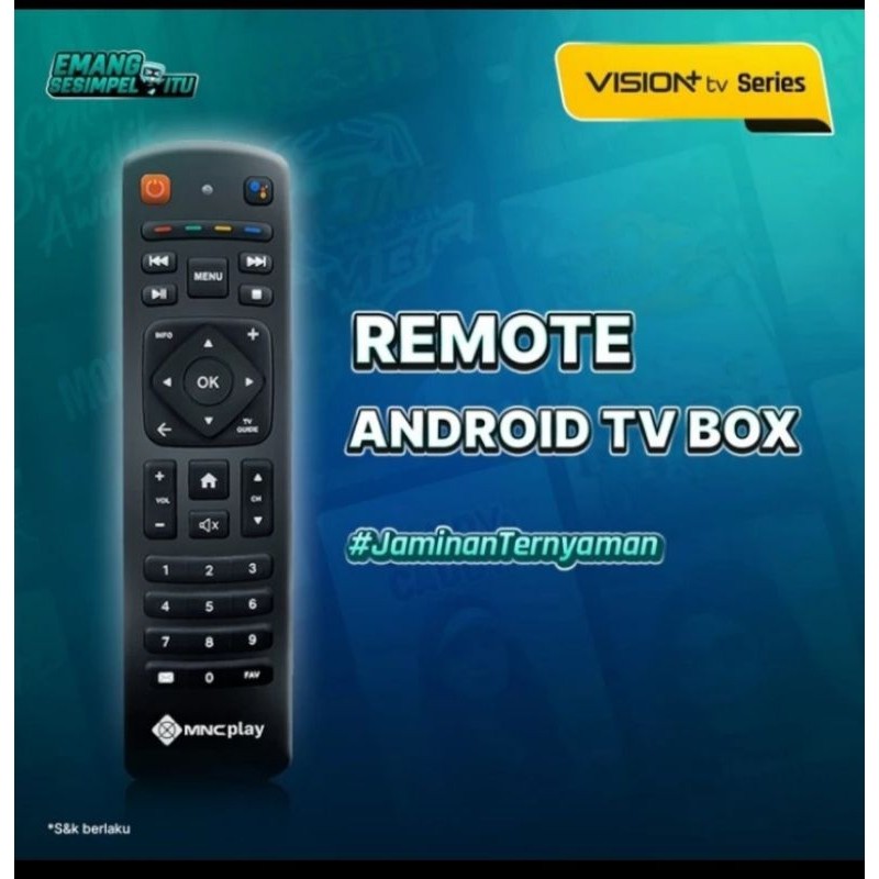 Remote MNC Play Box Remote MNC Vision+ TV