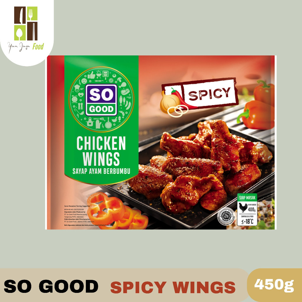 

So Good Spicy Wings / Ayam Sayap /Ayam Sayap Pedas 400gr