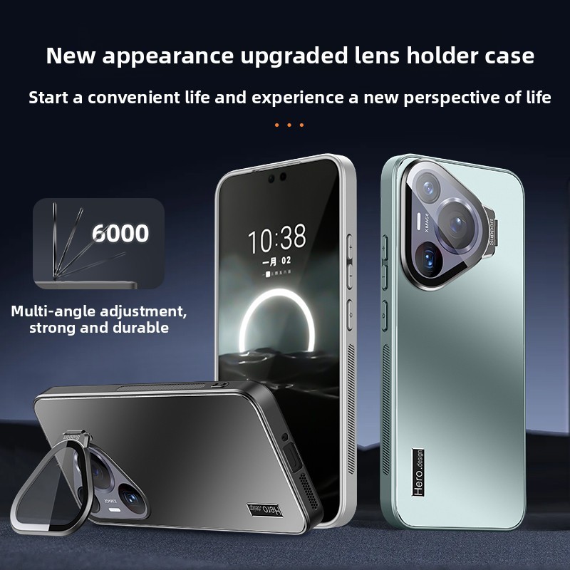 Kasus Telepon untuk Huawei Pura 70 Ultra P40 P50 P60 Pro Plus Lensa Melindungi Pemegang Logam Kasus 