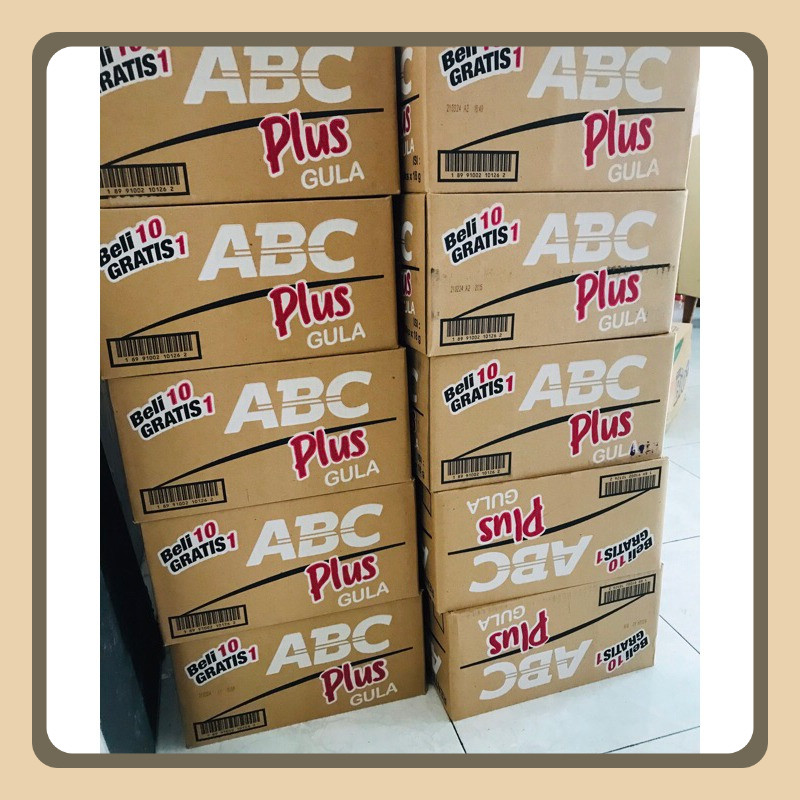

1Karton Kopi ABC Plus Gula Isi 120 Sachet Atau 12 Renteng ( 10 Sachet X 18g )|| Murah Lebay