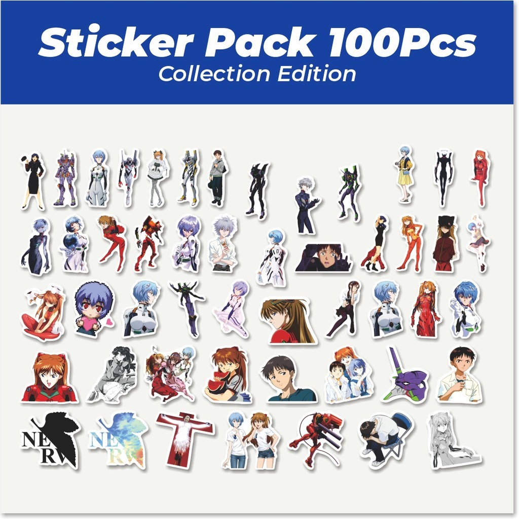 

Hot Sticker Anime Evangelion Sticker Lucu Anti Air Stikers Berperekat Waterproof Sticker Decal Buat Motor Helm Buku Journal Koper Casing HP Laptop Botol Minum