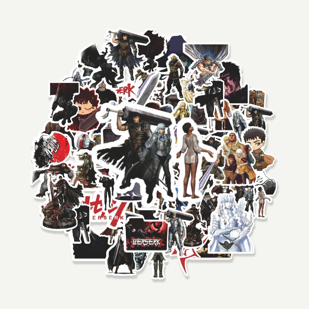 

Sticker Pack Stiker Anime Berserk | Sticker TUMBLR | Stiker LAPTOP KOPER HELM