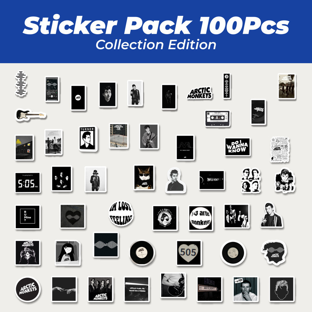 

Hot Stiker Poster Album Artic Monkey Lucu Anti Air Stikers Berperekat Waterproof Sticker Decal Buat Motor Helm Buku Journal Koper Casing HP Laptop Botol Minum
