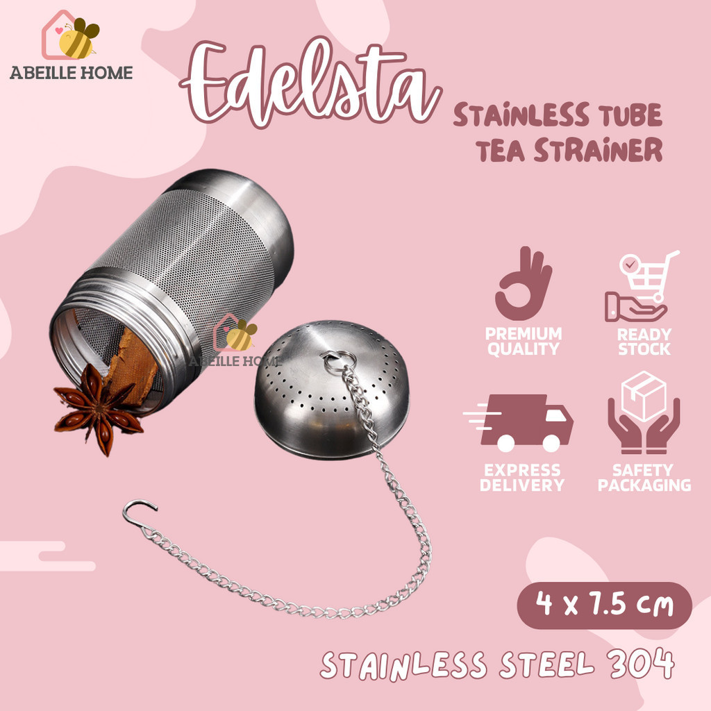 Saringan Teh Tabung Stainless Stainless Tube Tea Strainer