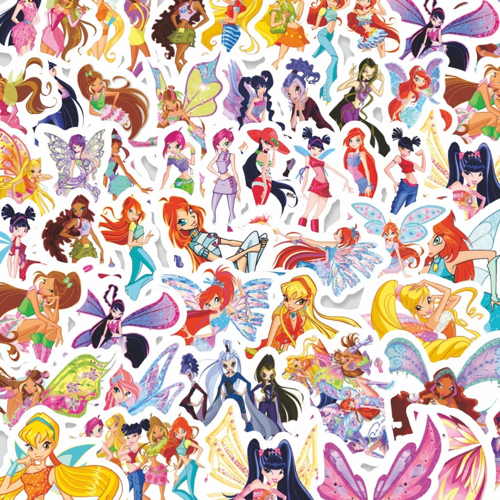 

Stiker Cutting Pack Sticker Kartun Winx Club Sticker Isi 100Pcs Series Aesthetic Lucu Keren Untuk Koper Bahan Vynil