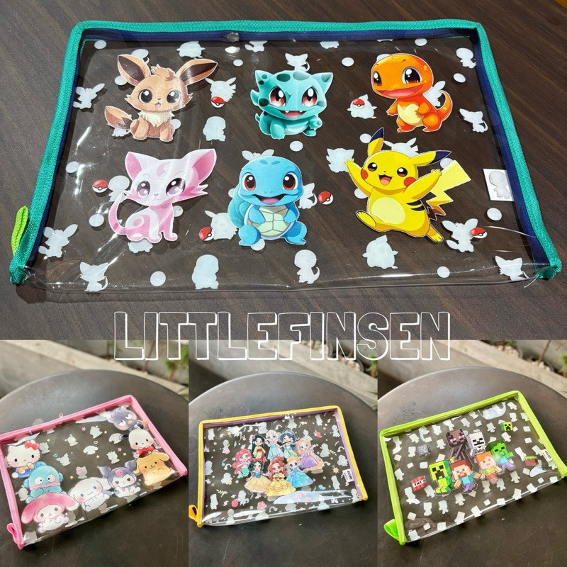 

Map folder plastik pokemon minecraft/map file plastik dengan zipper/folder anak minecraft pokemon/folder ukuran folio anak