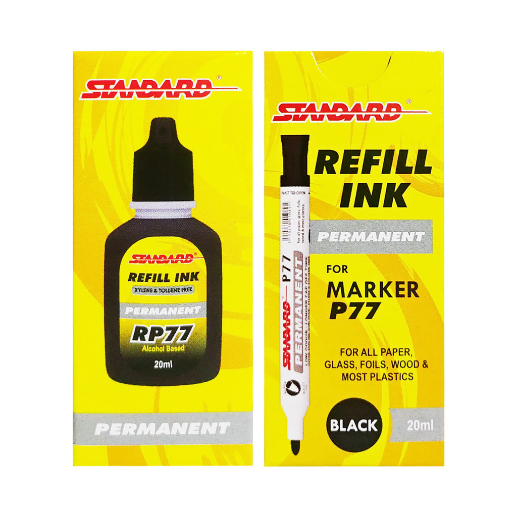 

Isi Ulang Tinta Spidol STANDARD RP-77 1 Pcs Permanent Reffil Spidol Tidak Bisa Dihapus