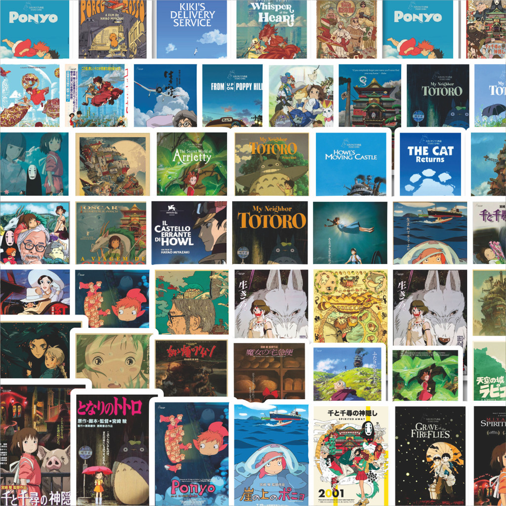 

Stiker Cutting Pack Stiker Poster Gambar Film Anime Hayao Miyazaki Retro Stiker Isi 100Pcs Series Aesthetic Lucu Keren Untuk Koper Bahan Vynil