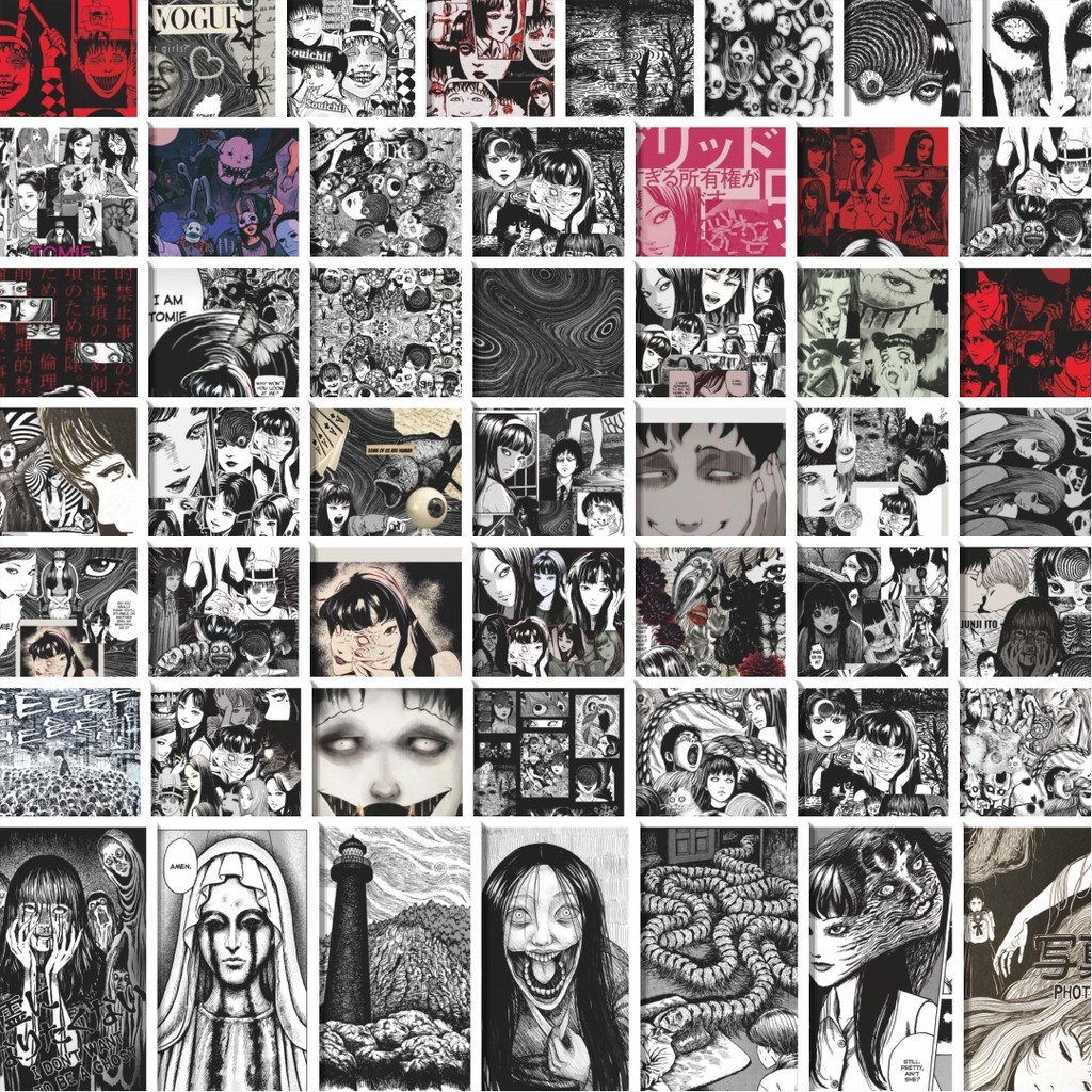 

Stiker Cutting Pack Stiker Anime Horror Junji Ito Maniac Isi 100Pcs Series Aesthetic Lucu Keren Untuk Koper Bahan Vynil