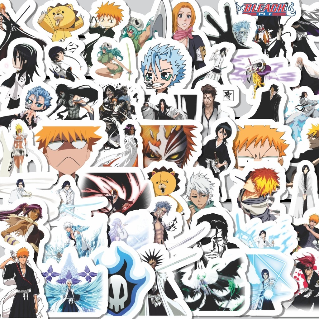 

Stiker Cutting Pack Sticker Anime Bleach Isi 100Pcs Series Aesthetic Lucu Keren Untuk Koper Bahan Vynil