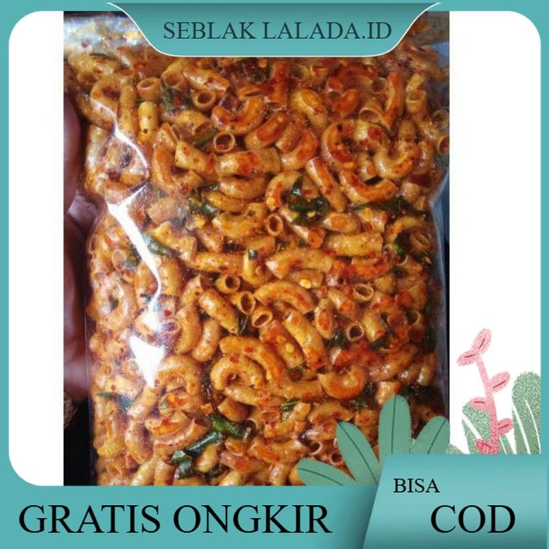 

Makaroni Bantet Kriuk 500Gram Bumbu Medok Pedas Daun Jeruk/Pedas Asin/Original Termurah Cemilan Food Snacks Instan Goreng