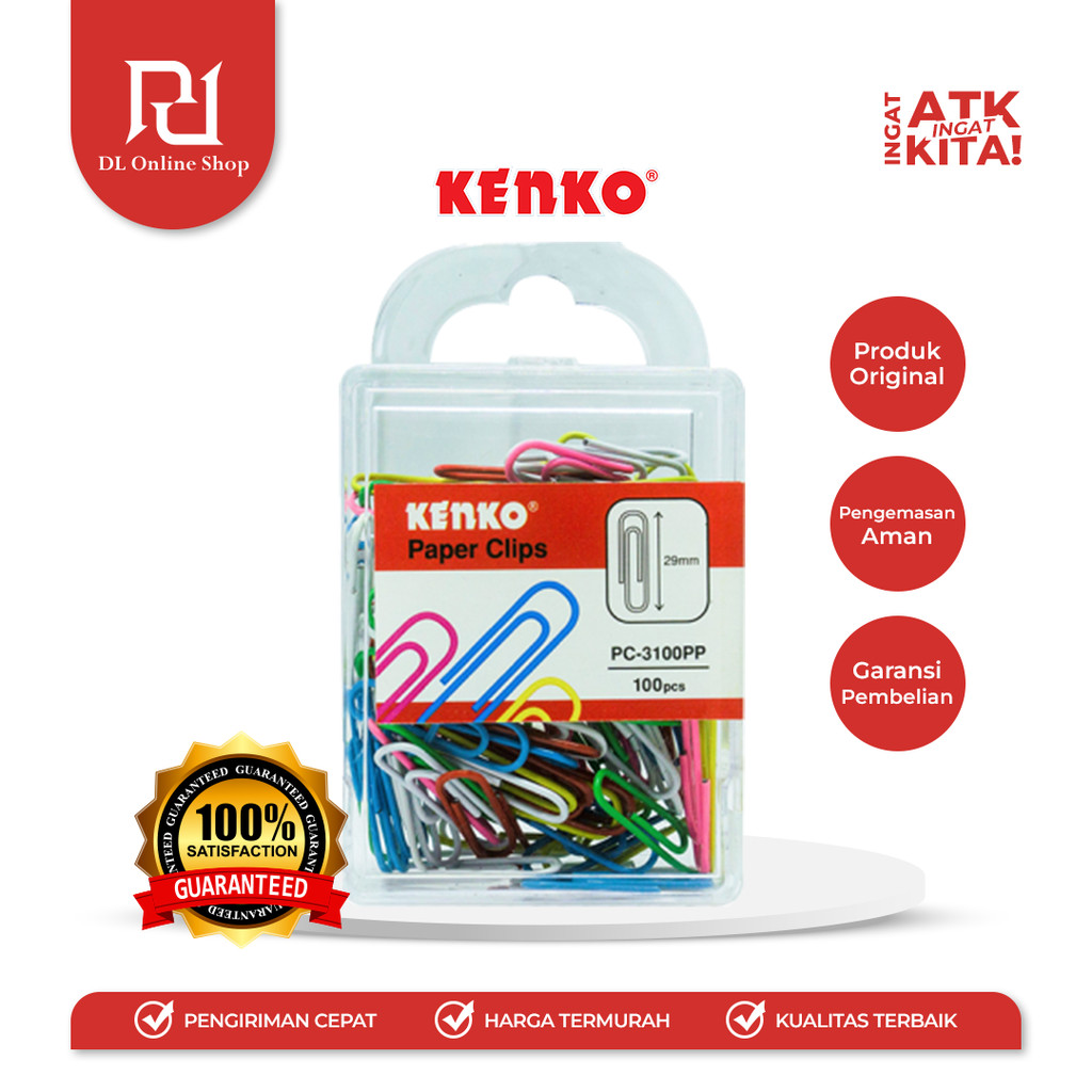 

KENKO KLIP KERTAS/ PAPER CLIP PC-3100PP (1BOX/ 100PCS)