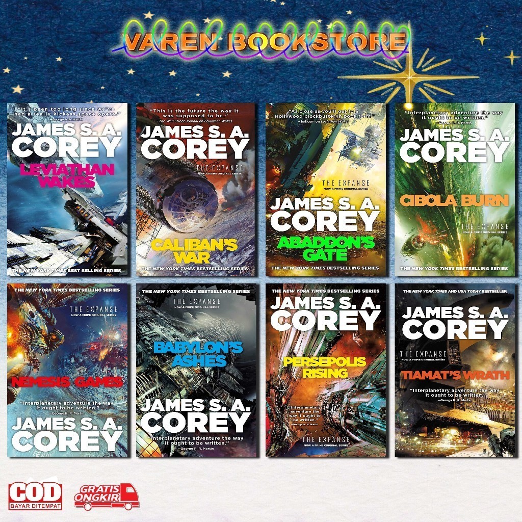 Leviathan Wakes - Caliban's War - Abaddon's Gate - Cibola Burn - Nemesis Games - Babylon's Ashes - P