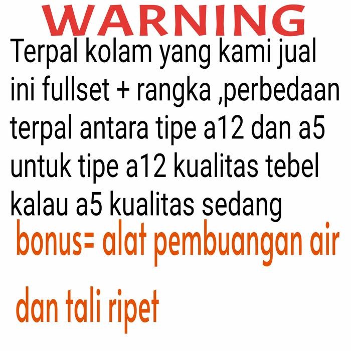 terpal kolam ikan ukuran 100x50x25 tipe a12 fullset + rangka - HANYA RANGKA[Terlaris]