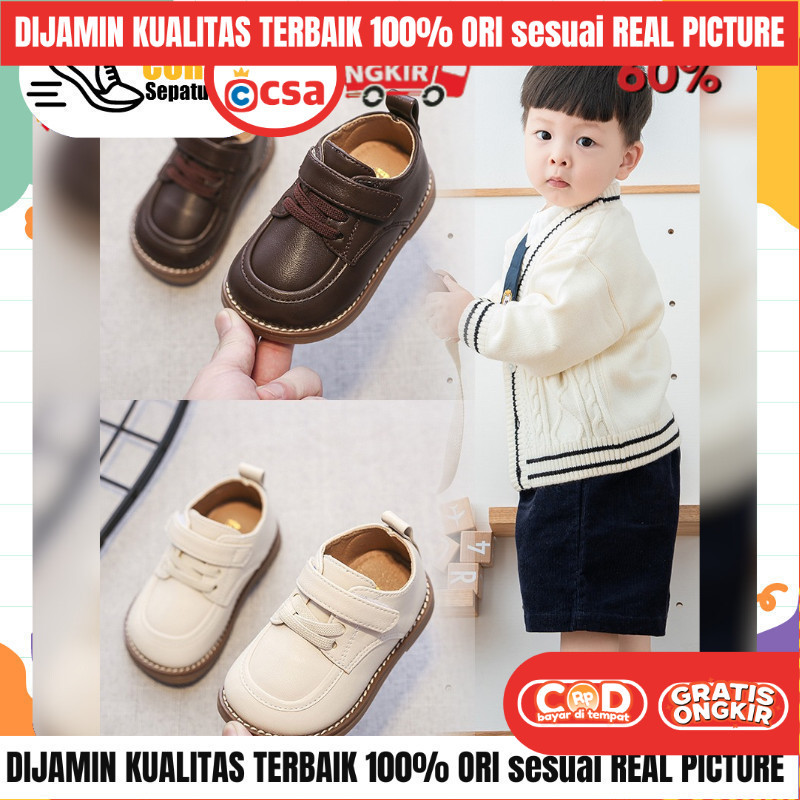 Sepatu Pantofel Flat Shoes Anak Perempuan Laki Laki Usia Sekolah TK SD SMP FL2022-98