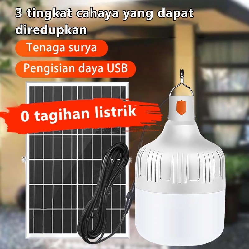 Sahajari Lampu Tenaga Surya Emergency  Tahan 24 Jam - Solar Cell - Panel Surya Terintegrasi