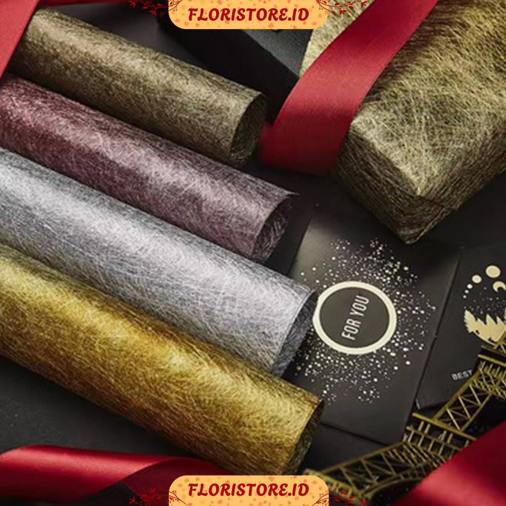 

METALLIC FLOWER WRAPPING TISSUE / KERTAS TISU / KERTAS BUKET BUNGA / FLORIST PAPER / CELLOPHANE