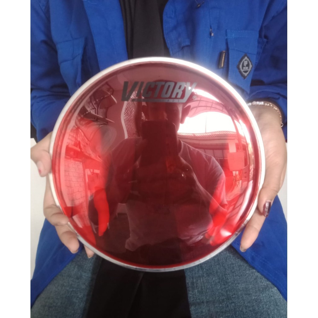 Mika Kendang Rebana Darbuka Mika Kendang Rebana Darbuka drumhead / mika 8 inch merah transparant Ter