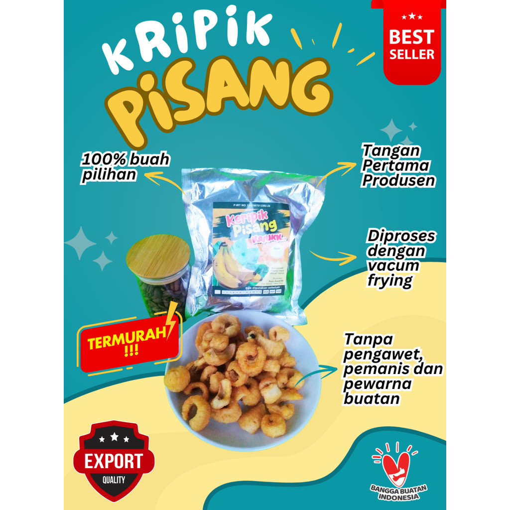 

KERIPIK / KRIPIK BUAH PISANG ROJO AWAK Khas MALANG BATU Kemasan Ekonomis 50 gr 100 gr Tangan Pertama PRODUSEN ( AMJ FARM )