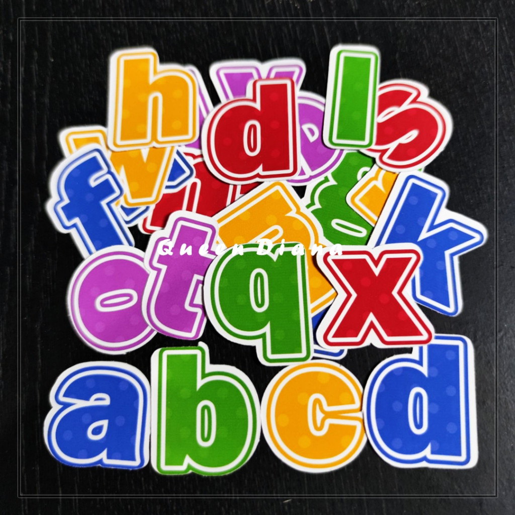 

Stiker Kertas Huruf Kecil A-z Sticker Glossy Murah Huruf Anak Isi 26 Pcs Termurah