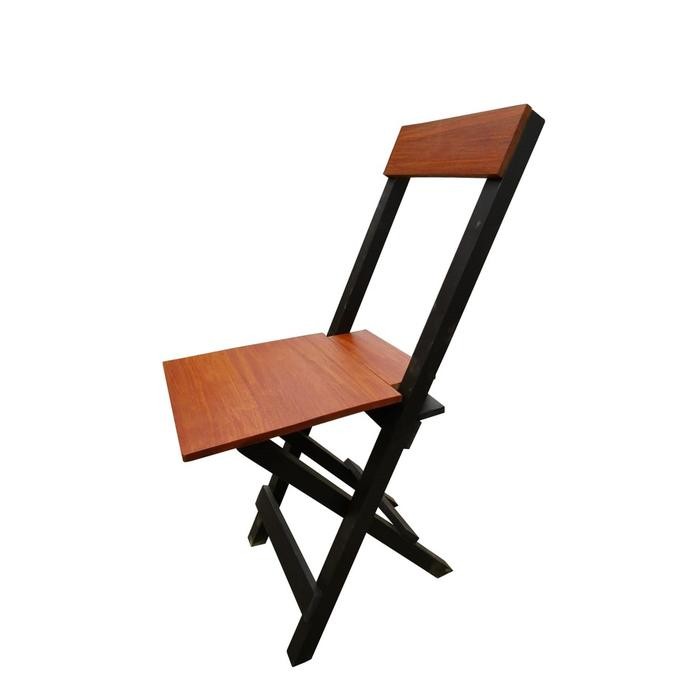 Kursi Toko / Kursi Lipat Tinggi Custom ( Tinggi Alas duduk 70 / 80 / 85 cm ) - Kaki Hitam, Tinggi 70