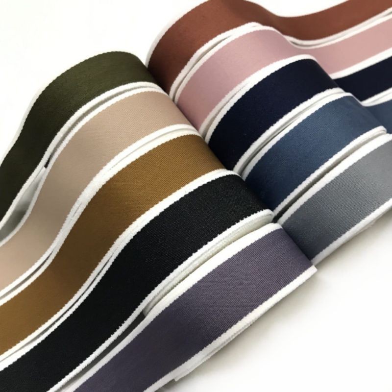 

1YARD - 2,5CM PITA KOREA LIST PUTIH/ PITA KANVAS/ PITA TEBAL LIST PUTIH