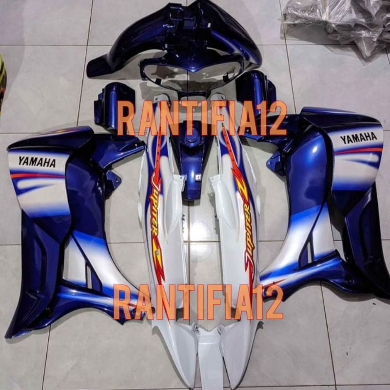 cover bodi Jupiter Z cw full set halus bodi Jupiter Z lama CW 2005 biru putih