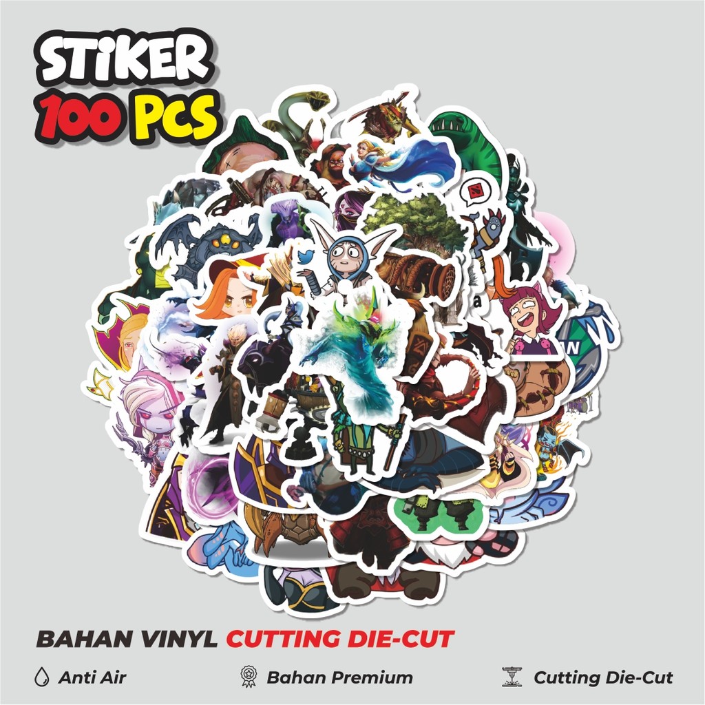 

Terbaru! 50 pcs Stiker Defend Of The Ancient - DOTA Series 3 Dekorasi Lucu Kreatif untuk Notebook, Skateboard, HP